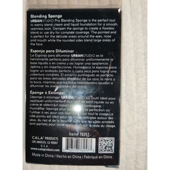 CALA Urban Studio Duo Flawless Blend Ultimate Blending Sponge Black - Picture 8 of 8